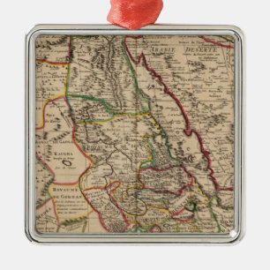 Ornamento De Metal Mapa africano