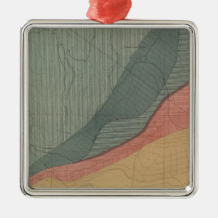 Ornamento De Metal Mapa Atlas de Folha Especial do Hunter Park