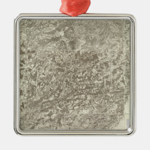 Ornamento De Metal Mapa composto da França 5