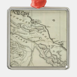 Ornamento De Metal Mapa de Abyssinia