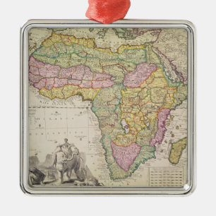 Ornamento De Metal Mapa de África