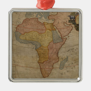 Ornamento De Metal Mapa de África   1700
