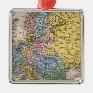 Ornamento De Metal Mapa de Europa 4