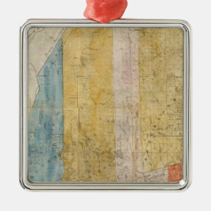 Ornamento De Metal Mapa de Maine