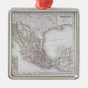 Ornamento De Metal Mapa de México 2