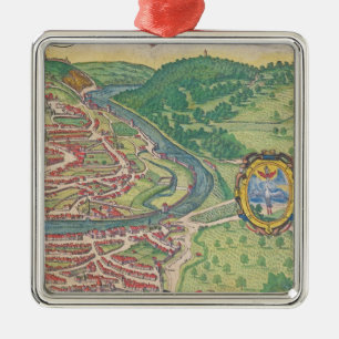 Ornamento De Metal Mapa de Viena