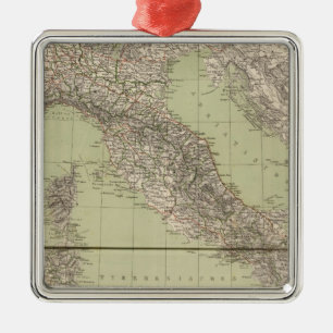 Ornamento De Metal Mapa do atlas de Italia