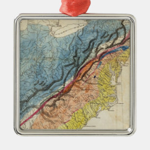 Ornamento De Metal Mapa dos Estados Unidos da América 3