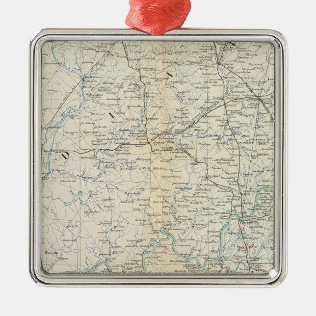 Ornamento De Metal Mapa XVI do Gen (Frente)