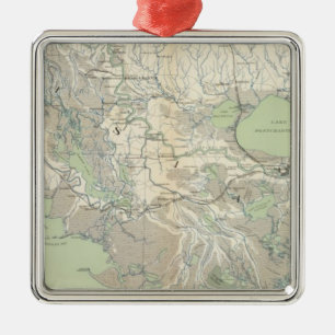 Ornamento De Metal Mapa XXI do Gen