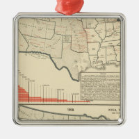 Mapas litografados de duas cores dos Estados