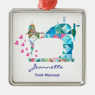 Ornamento De Metal Máquina De Costura De Colheita