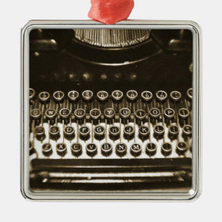 Ornamento De Metal Máquina de escrever