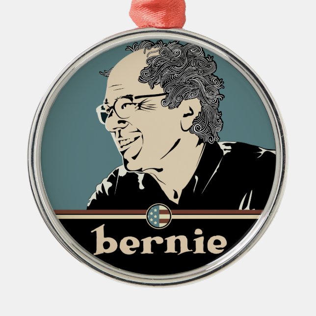Ornamento De Metal Máquinas de lixar 2016 de Bernie (Frente)