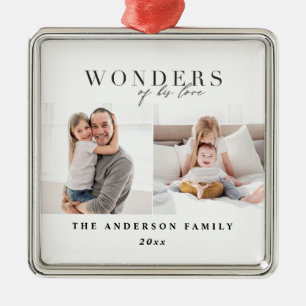 Ornamento De Metal Maravilhas do seu amor Natal religioso