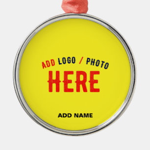 ORNAMENTO DE METAL MARCA VERIFICADA MODERNA AMARELO DE BRILHO PERSONA