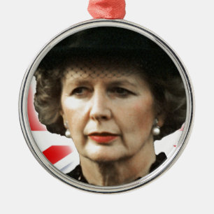 Ornamento De Metal Margaret Thatcher I Love Maggie