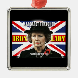 Ornamento De Metal Margaret Thatcher Primeiro-Ministro
