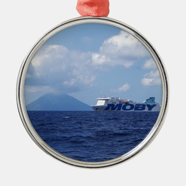 Ornamento De Metal Maria Grazia On Off Stromboli (Frente)