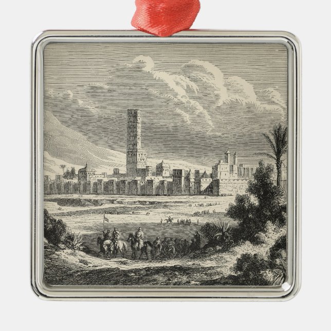 Ornamento De Metal Marocco: África, 1860s (Frente)