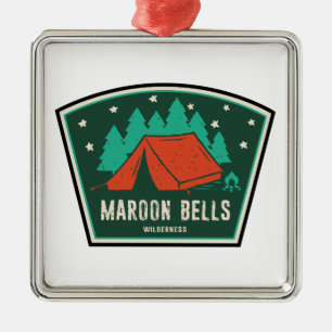 Ornamento De Metal Maroon Bells Wilderness Camping