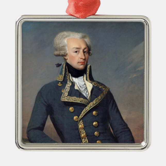 Ornamento De Metal Marquis de Lafayette Ornament - Lafayette Christma (Frente)
