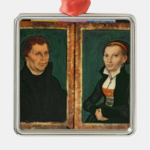 Ornamento De Metal Martin Luther, Katharina von Bora, c.1526