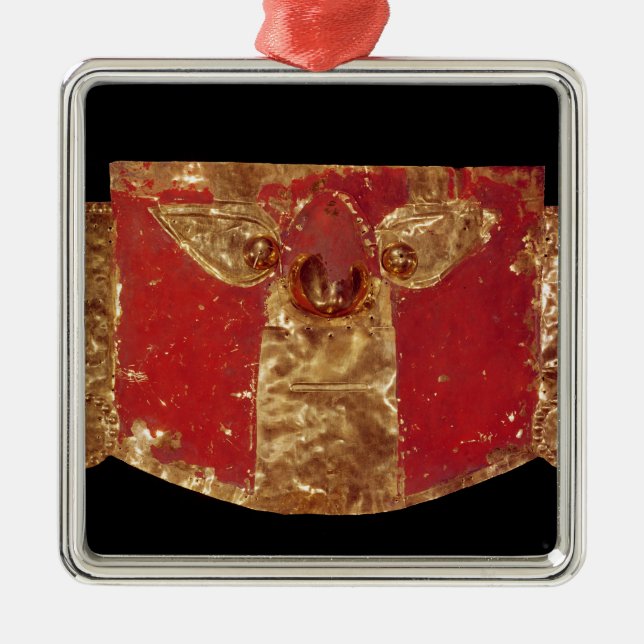 Ornamento De Metal Máscara do Inca (Frente)