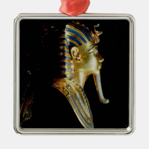 Ornamento De Metal Máscara Dourado de Tutankhamun
