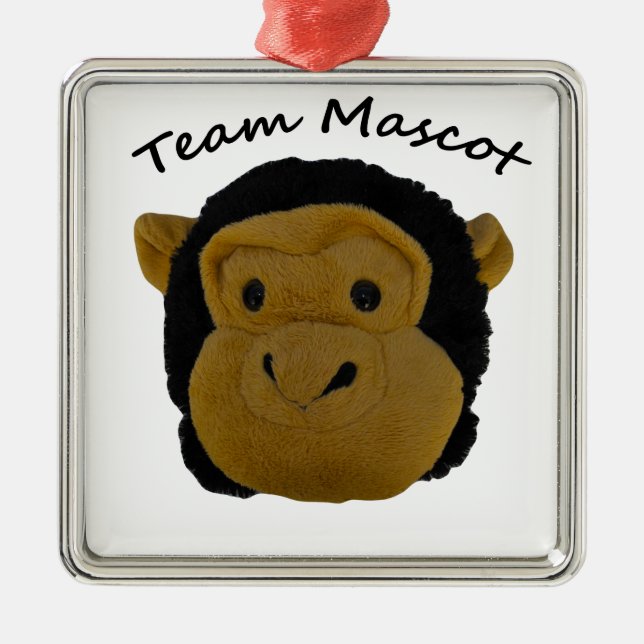 Ornamento De Metal Mascot de Equipe (Frente)