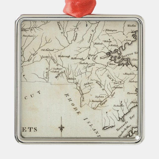 Ornamento De Metal Massachusetts 2 (Frente)