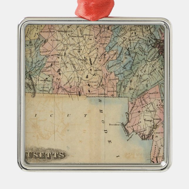 Ornamento De Metal Massachusetts 3 (Frente)