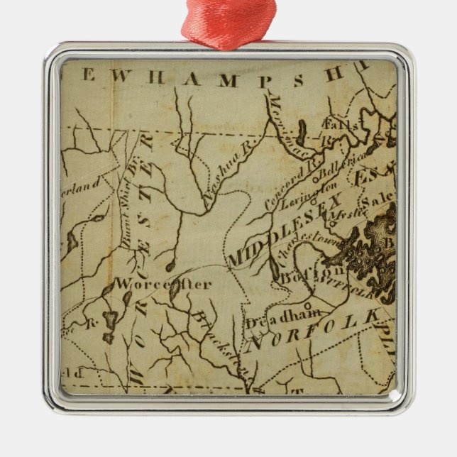 Ornamento De Metal Massachusetts 3 (Frente)