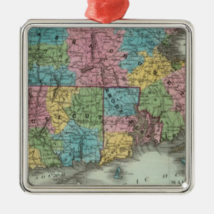 Ornamento De Metal Massachusetts Rhode Island E Connecticut