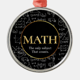 Ornamento De Metal Math Teacher Awesome Gold Teacher Appreciation Day