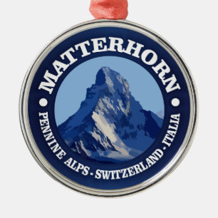 Ornamento De Metal Matterhorn (rd)