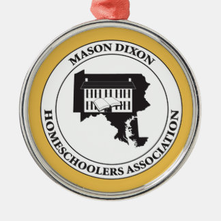Ornamento De Metal MDHSA - Logotipo de Dixon Homeschoolers Assc do