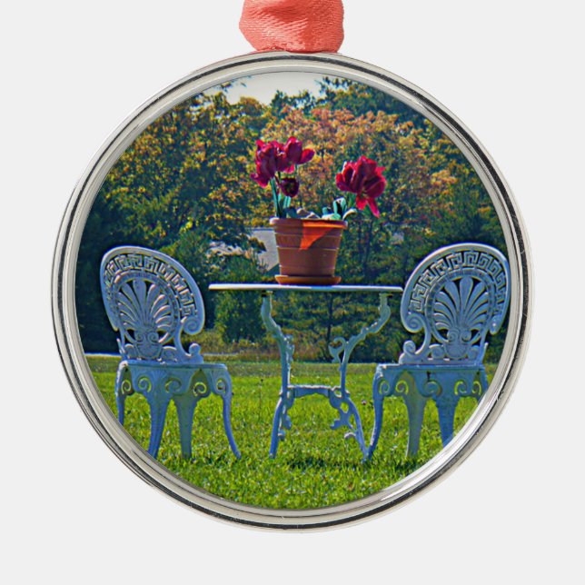 Ornamento De Metal Meadow of Love (Frente)