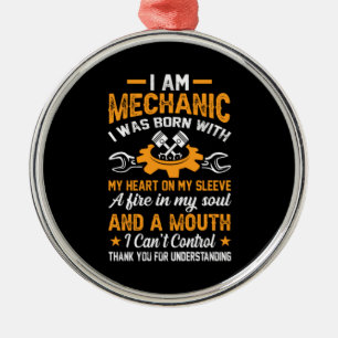 Ornamento De Metal Mecânico Sou Mecânico
