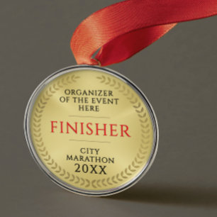 Ornamento De Metal Medalha de Reconhecimento de Final de Corrida Simp