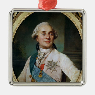 Ornamento De Metal Medalhão do retrato de Louis XVI 1775