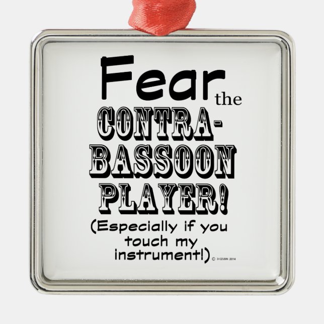 Ornamento De Metal Medo Do Jogador De Contrabando (Frente)