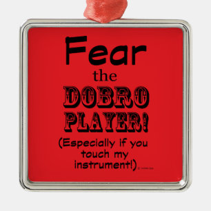 Ornamento De Metal Medo Do Jogador Dobro