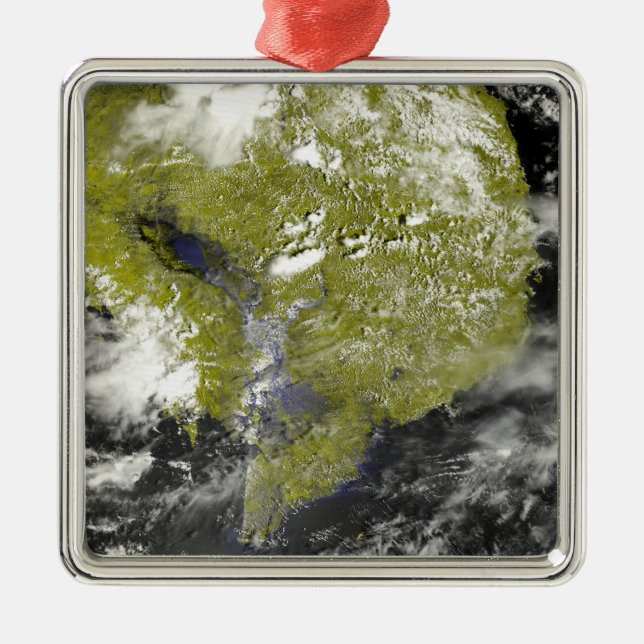 Ornamento De Metal Mekong Delta e Tonle Sap (Frente)