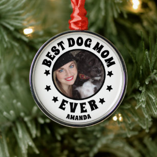 Ornamento De Metal Melhor Cachorro Personalizado Mãe De Todos Os Dias