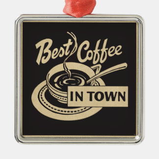 Ornamento De Metal Melhor Café da Cidade