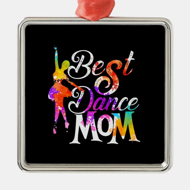 Ornamento De Metal Melhor dança Mãe (Frente)