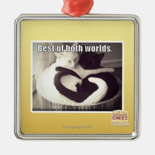 Ornamento De Metal Melhor de ambos os mundos