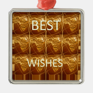 Ornamento De Metal Melhores Desejos da Adorável Arte da Cultura Afric