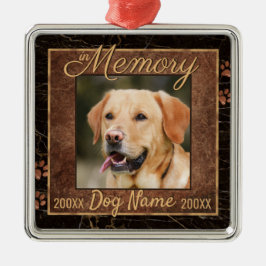 Ornamento De Metal Memória de Cão Marble Memorial Rustic Keepsasasael